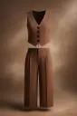 MATCHING SET OF VEST COAT AND TROUSER