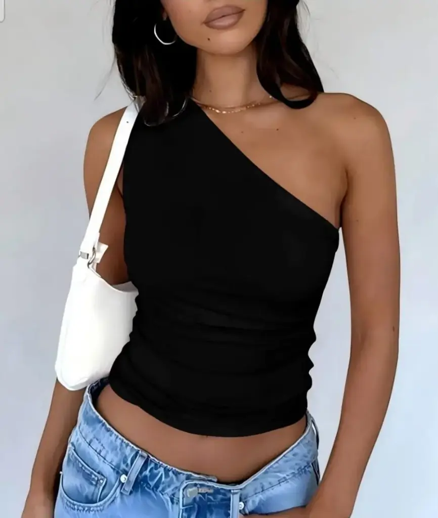 ONE SHOULDER TANK TOP