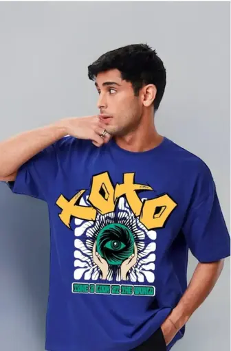 OVERSIZED BAGGY FIT DROP SHOULDER T-SHIRT (FRONT PRINTED)