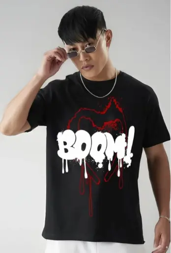 OVER SIZED BAGGY T-SHIRT  (FRONT PRINTED)