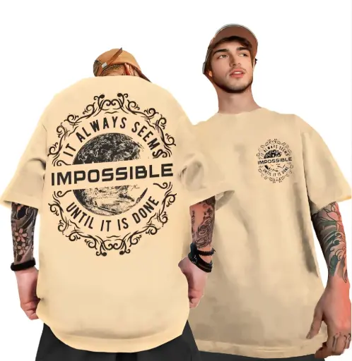 OVERSIZED GRAPHIC PRINTED(FRONT AND BACK PRINTED