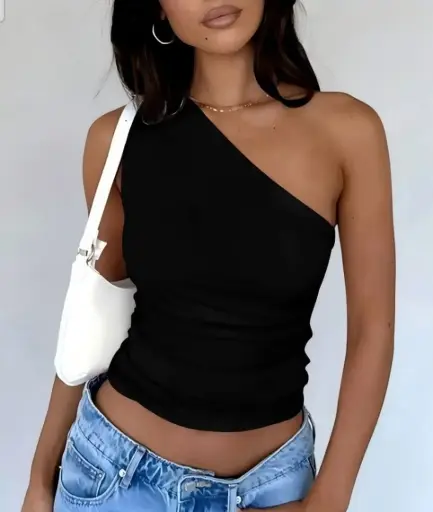 ONE SHOULDER TANK TOP