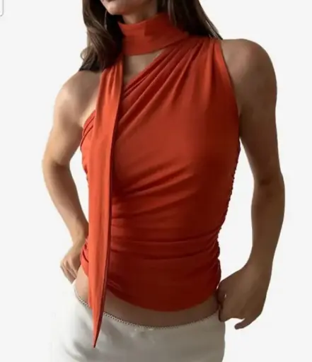 GATHERED TANK TOP
