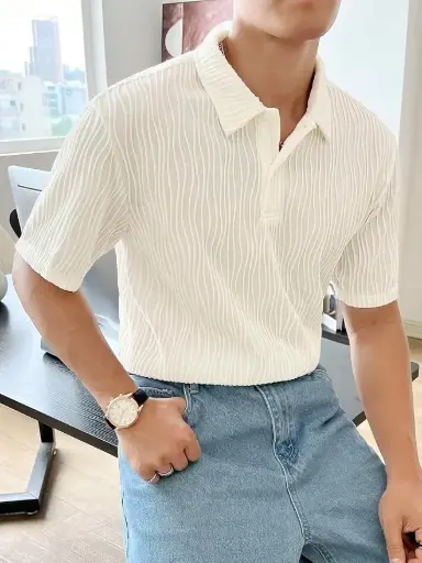 Cotton T-Shirt for Men – Soft Breathable Fabric | Regular Fit Half Sleeve Collar Tee for Summer Casual Wear